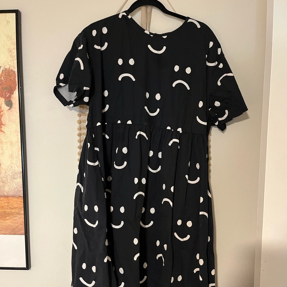 Lazy Oaf Happy Sad Midi Dress US 16 UK 20